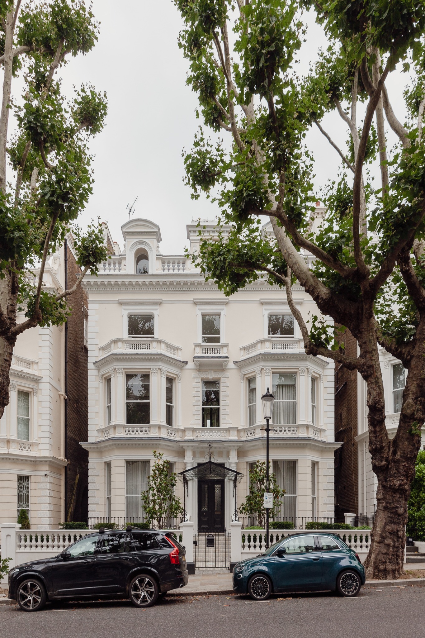 Large period houses on Holland Park, London