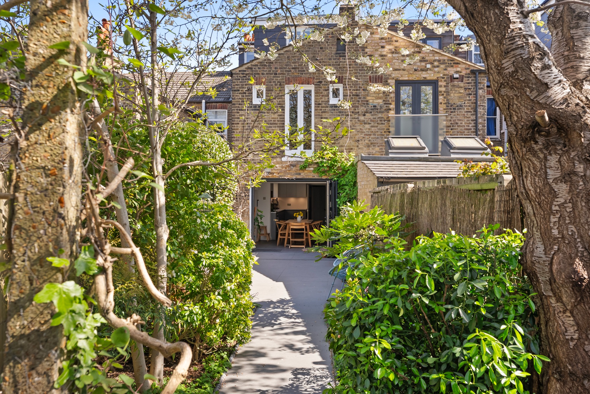 Garden and rear elevation of a London family home